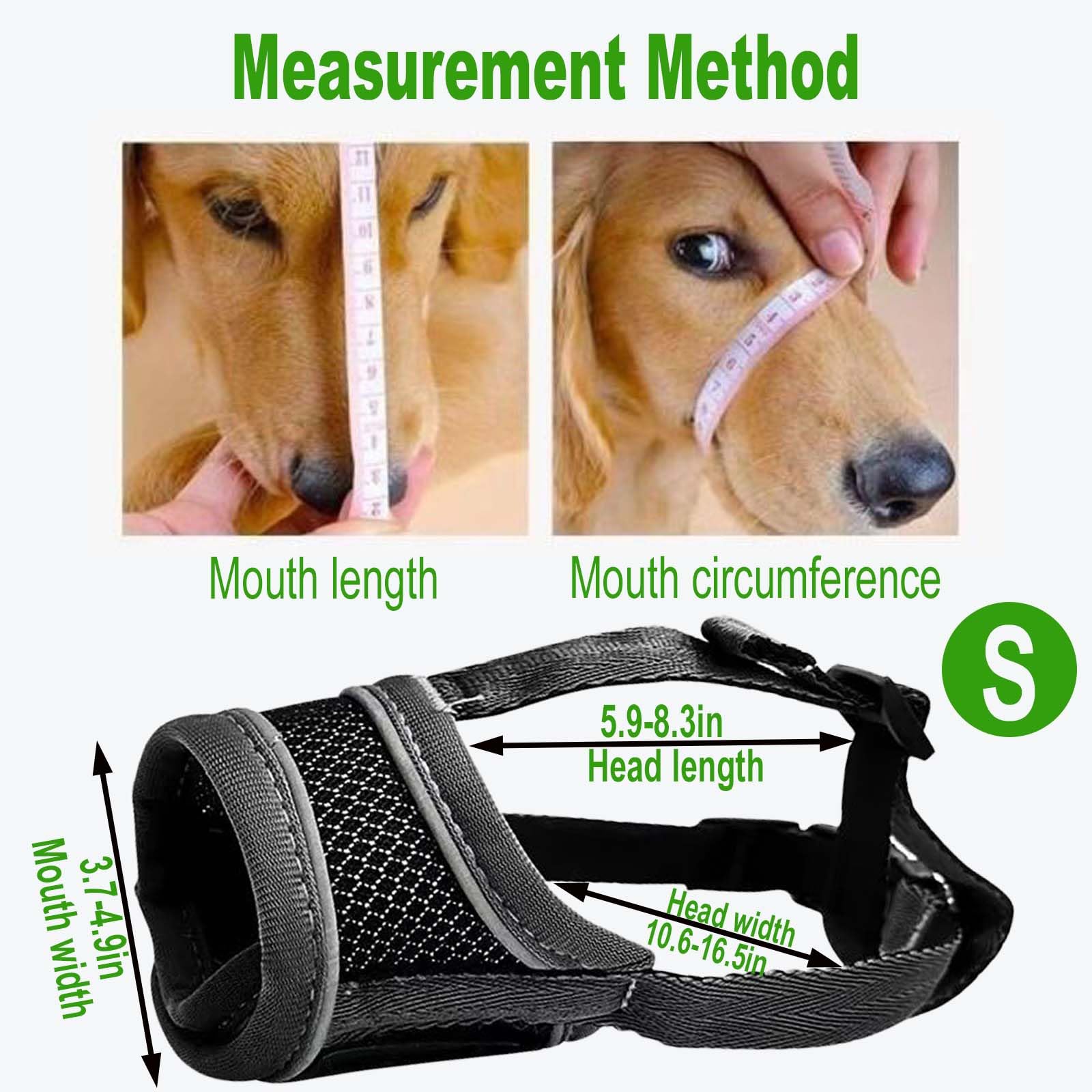 Comfortable Breathable Mesh Dog Muzzle with Headband, Adjustable Design Dog Muzzle for Preventing Biting Barking - Image 2