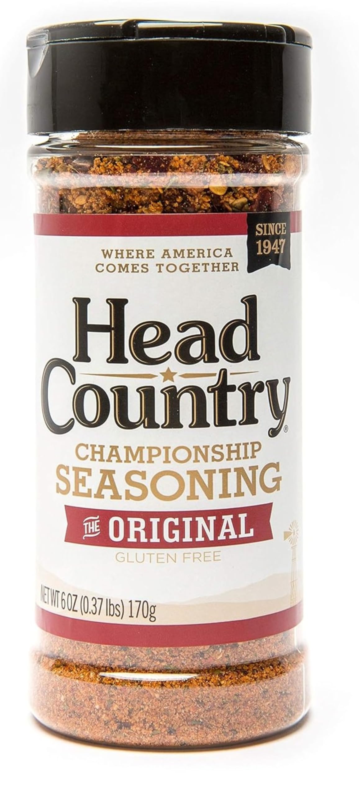Championship Seasoning, Original | Gluten Free, MSG Free, All-Purpose Barbecue Seasoning | Bold & Herbal Dry Spice Rub To Boost The Flavor Of All Your BBQ Favorites | 6 Ounce