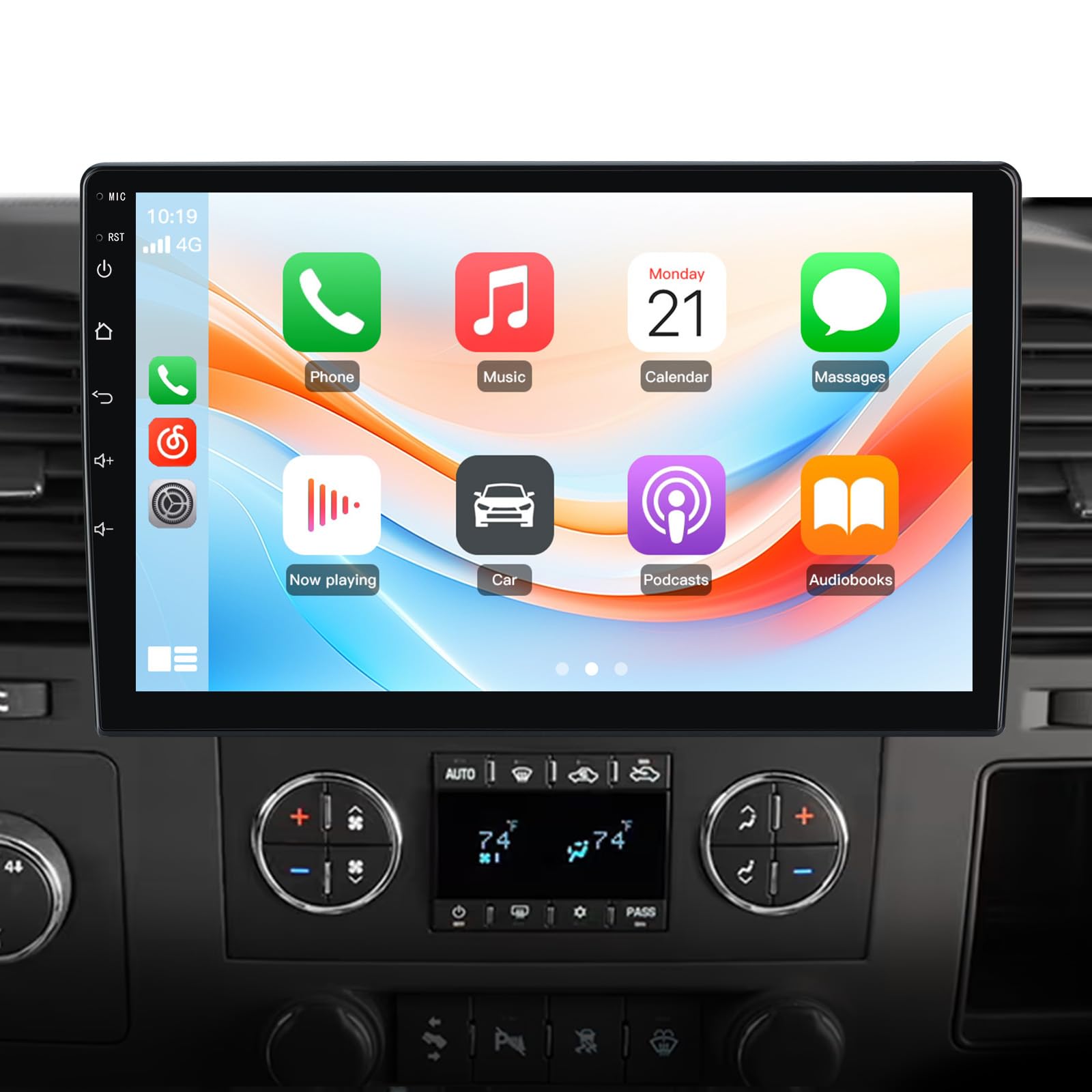Car Radio Stereo Upgrade for Chevy Silverado 1500 2500 Tahoe Equinox GMC Sierra Yukon 64GB with CarPlay Android Auto