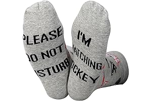 Ice Hockey Crew Sock Please Do Not Disturb I'm Watching Hockey