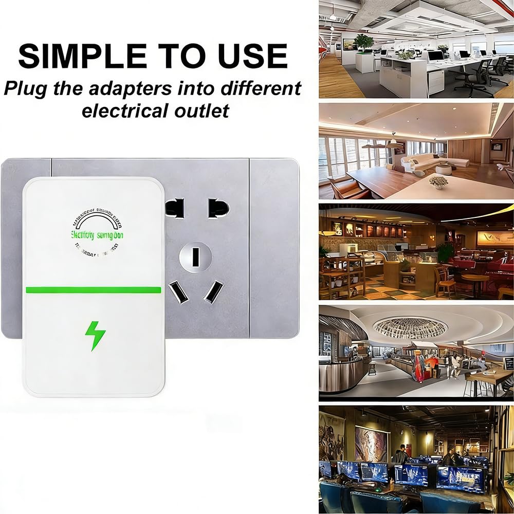 Optiwatt Electricity Saver, Suitable for Home & Commercial Use, Helps Reduce Unnecessary Power Consumption, Works with Various Electrical Appliances (4, White) — view 8