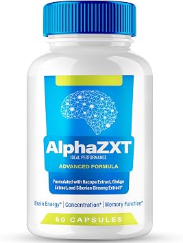 Alpha ZXT Capsules, Official Alpha ZXT Brain & Memory Supplement Pills, Advanced Nootropic Pills Brain Health Support, All Natural AlphaZXT Cognitive Health & Function Reviews 60 Capsules
