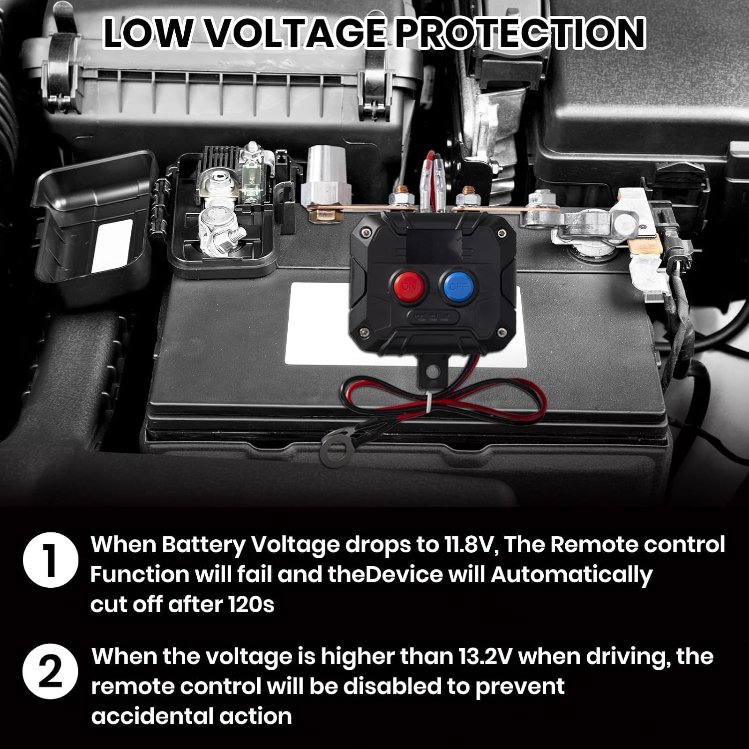 Kill Switch for Car with Voltage Display,12V/24V,200A,Anti Theft,Cut Off Battery Switch for Automotive Car Boat