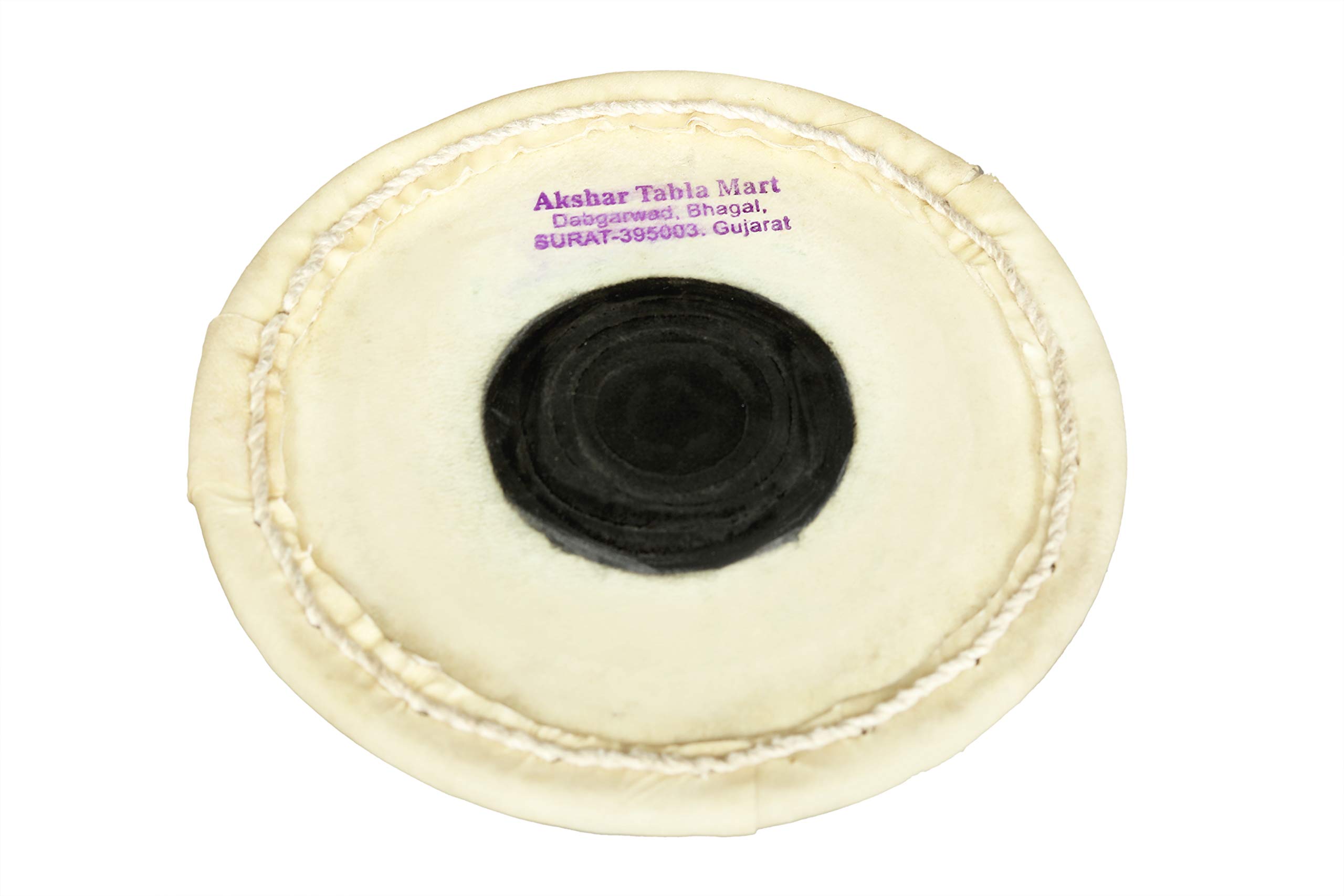 Akshar Tabla Mart Skin Naal Dholki Puddi Deluxe Quality Right Head 7 Inch - Image 3 thumbnail