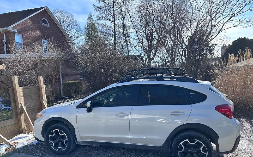 220 LBS Capacity Anti-Rust Cargo Carrier - Universal Rooftop Cargo Basket for SUVs, Cars, and Trucks - Roof Rack Carrier (63