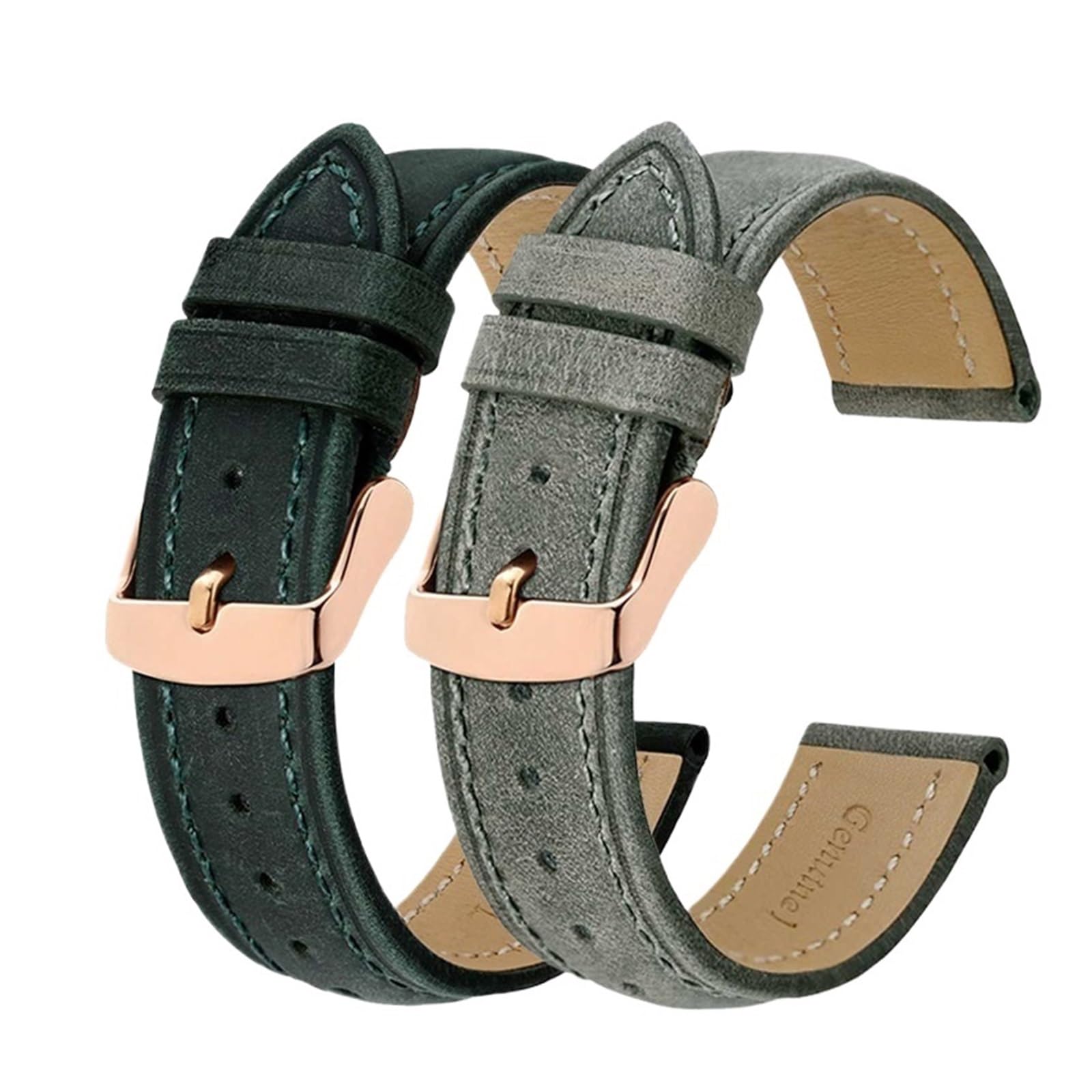 SiChouwz Crazy Horse skórzany pasek do zegarka 18 mm 20 mm 21 mm 22 mm 24 mm zapasowy pasek z klamrą w kolorze różowego złota dla mężczyzn paski do zegarków