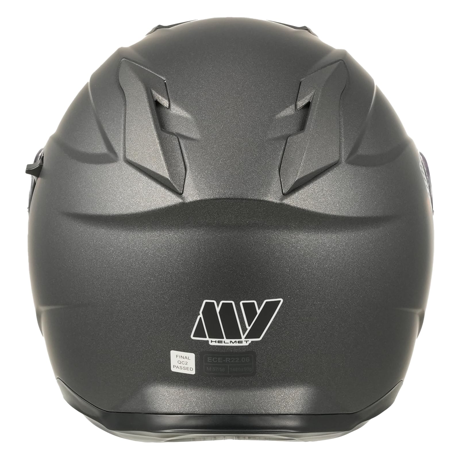 MY Casco Moto Jet Scooter 835, Omologato ECE 22.06 con Doppia Visiera per Uomo e Donna (Titanio opaco, XS)