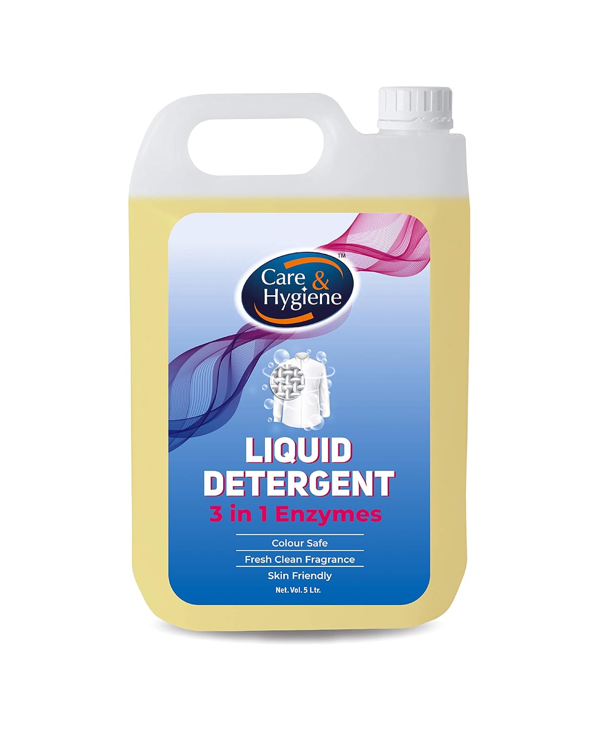 Care And Hygiene Liquid Detergent with 3 in 1 Enzyme 5 ltrs,Bio Enzymes