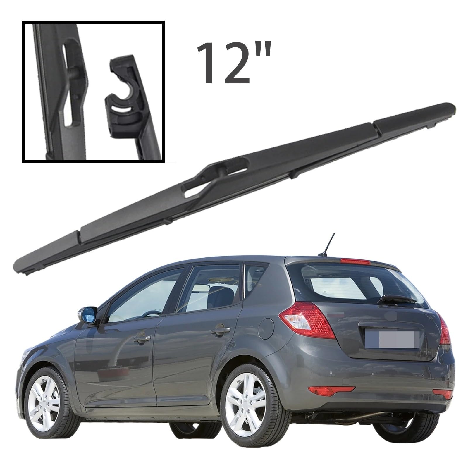 tergicristallo posteriore Per Kia Cee'd ED 2006 2007 2008 2009 2010 2011 2012 12 "Parabrezza Posteriore Parabrezza Lavavetri Spazzole Tergicristallo