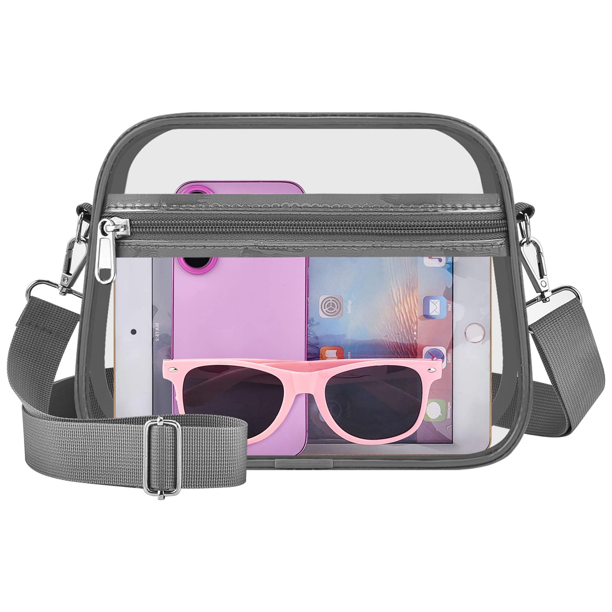 Oraben Clear Bag for Stadium Events Clear Purse Stadium Bag Satchel Handbags for Sports Events Concerts Festivals