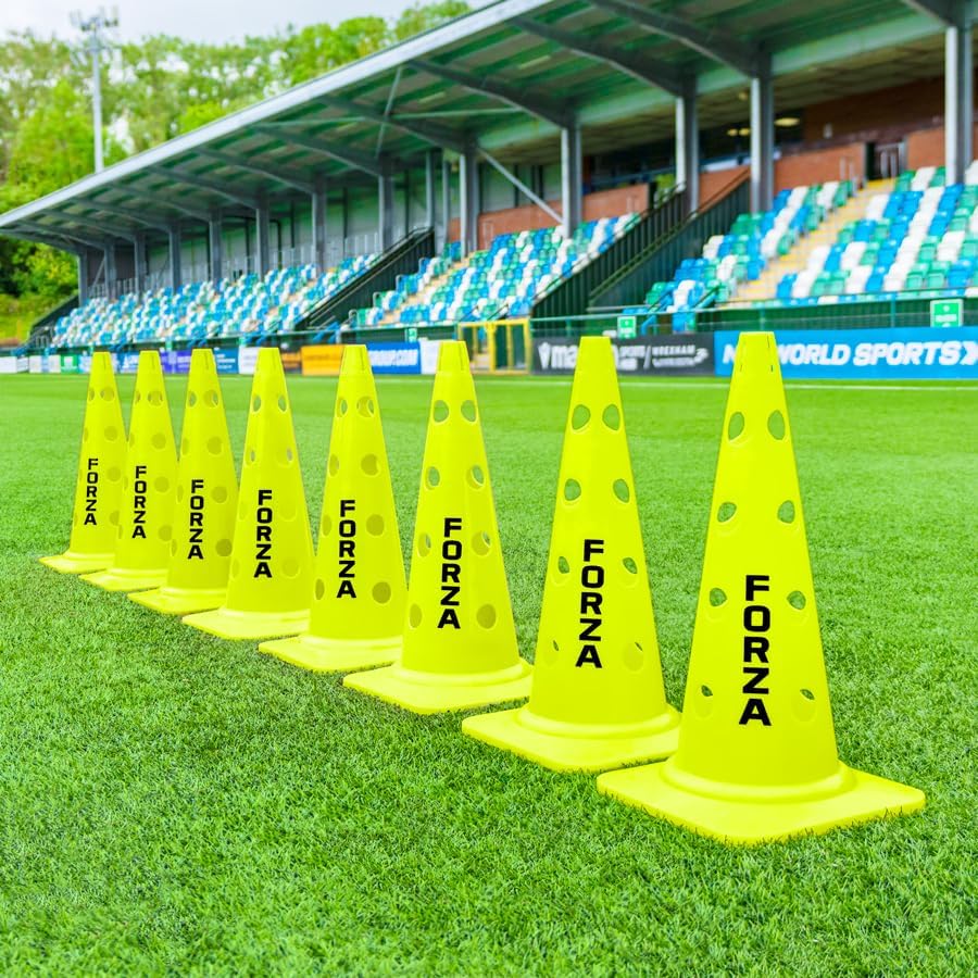 FORZA 20in Training Cones | Adjustable Hurdle System for Customizable Drills | Available in 4 Fluorescent Colors