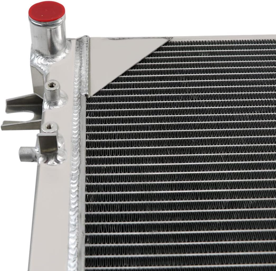 Full Aluminum 3 Row Core Radiator Compatible For 2007-2018 Jeep Wrangler JK 3.6L 3.8L V6 MT 2008 2009 2010 2011 2012 2013 2014 2015 2016 2017