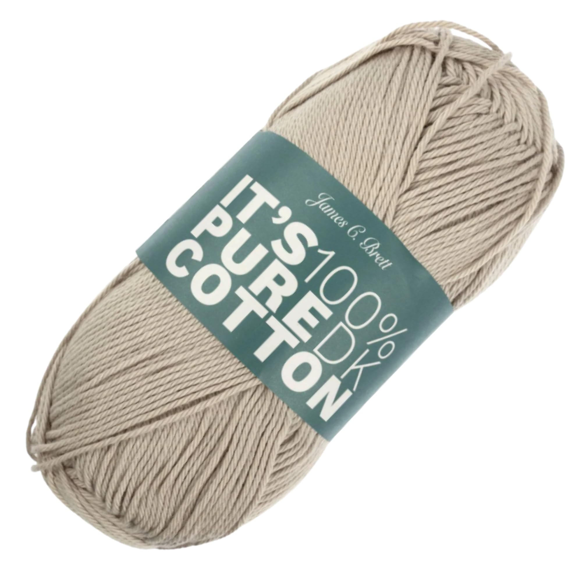 It's Pure Cotton DK 100g - James C Brett - 100% Cotton Soft Breathable Double Knitting Yarn for Knitting and Crochet (IC01 - Sand)