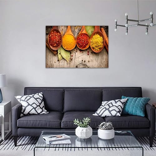 Vista 323 de Arte de decoración de pared para comedor, cocina, cocina, comedor, especias, verduras, cocina, comedor, decoración de pared, pintura artística