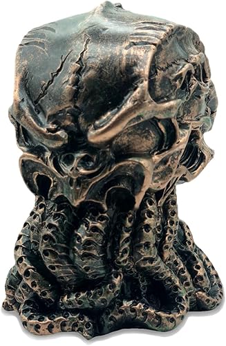 Cthulhu - Estatua de calavera de mitos, leyendas de los mitos del dios del mar, figura coleccionable, 6 pulgadas de alto