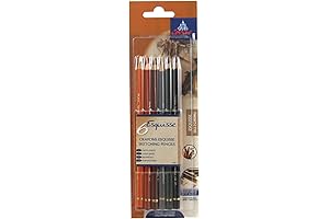 Conté à Paris 4-Color Conte Crayons Set - Exceptional Versatility for Sketching and Drawing