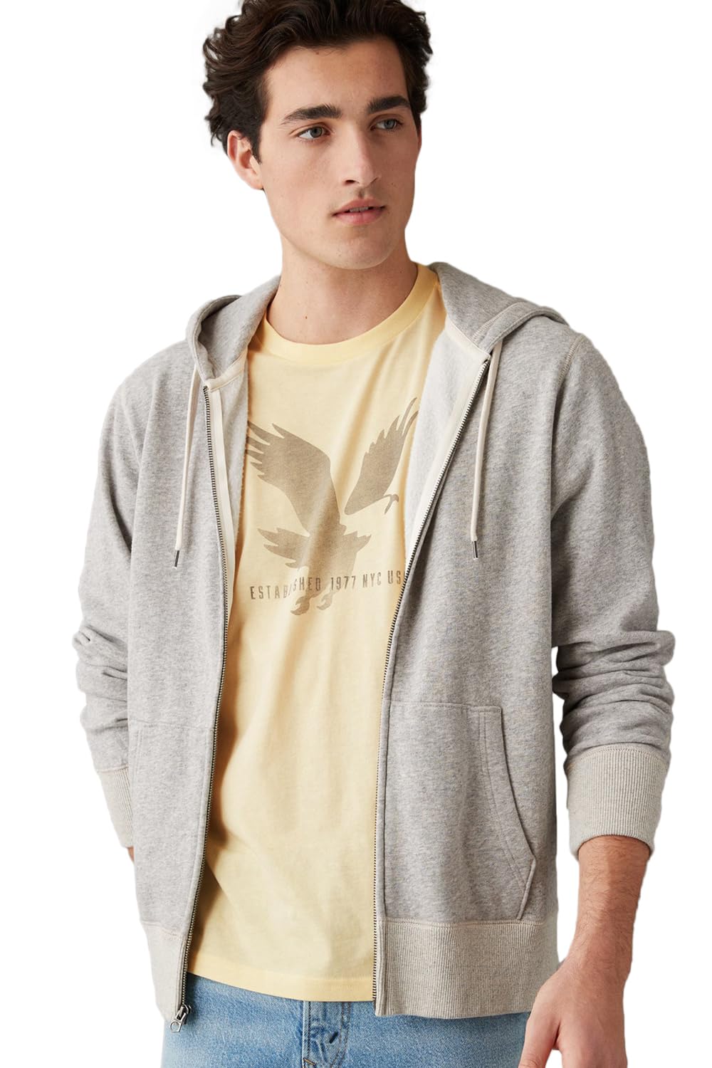 american eagle Men's Supersoft Everyday Wear Short‑Sleeve Logo Graphic T‑Shirt-picture-35