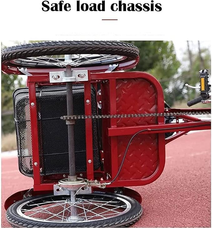 Triciclo Urbano para Adultos con Canasta y Asiento Cómodo miniatura 9