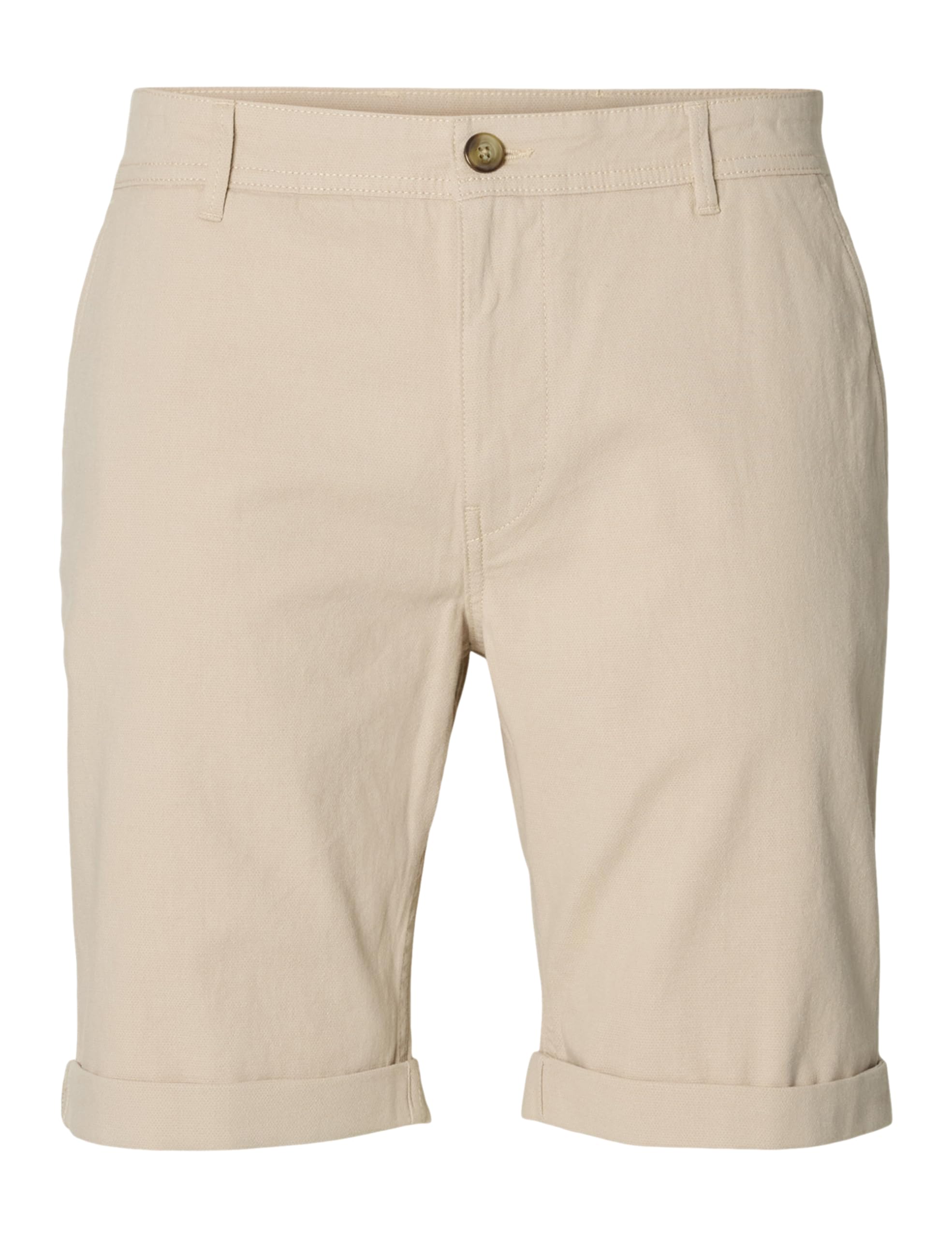 SELETED HOMME Slhslim-Luton Flex Shorts Noos, Pure Cashmere/Detail:w. Oatmeal, S