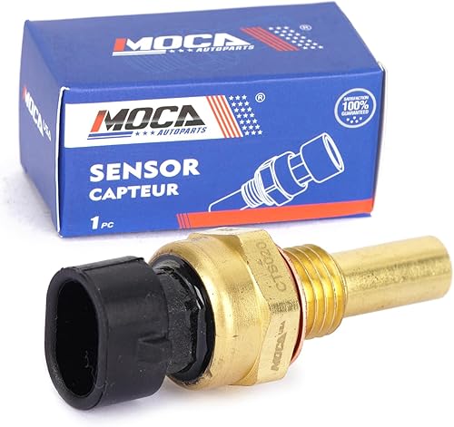 MOCA Sensor de temperatura del refrigerante del motor compatible con 2018-2019 para Buick Enclave 3.6L, 2013-2019 para Cadillac XTS 3.6L, 2012-2020