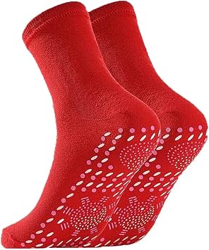 Tourmaline Slimming Health Sock,Promote Blood Circulation,Foot Massage Sock,Promote Blood Circulation Red