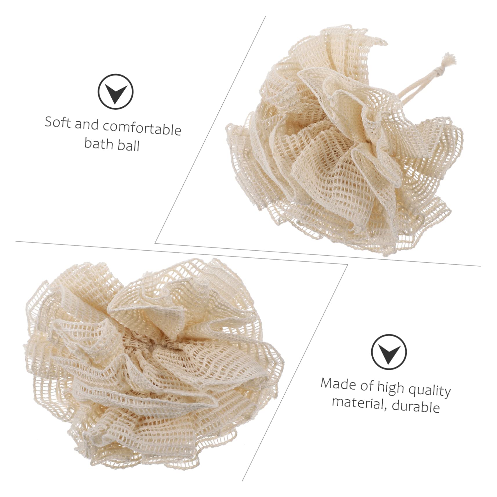 WOFASHPURET 2Pcs Shower Bubble Balls Soft Mesh Bath Loofahs for Gentle Exfoliation for Family Travel and Present Giving Body Scrubber for