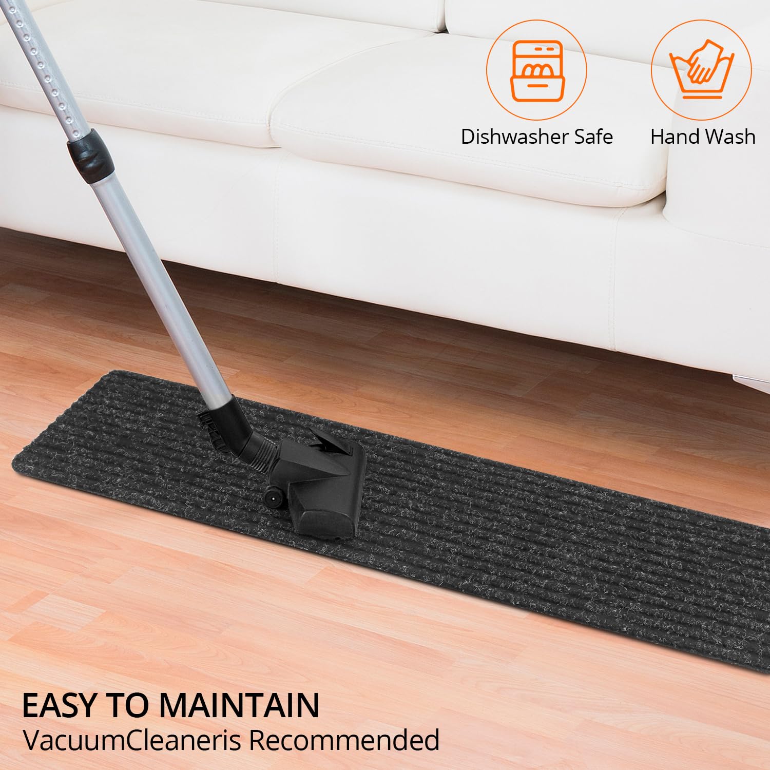 QWORK® 15 Stück Selbstklebend Stufenmatten 76x20 cm Schwarz, Anti-Rutsch Teppichstufen Stufenschutz für Ältere und Hunde