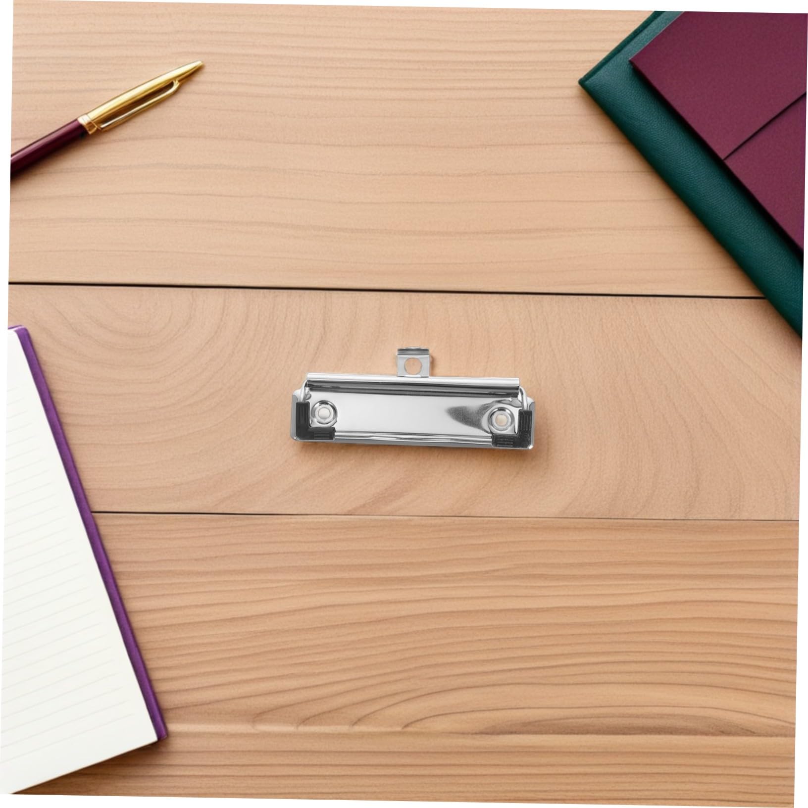 Gadpiparty 50 Piezas Clips Metálicos para Portapapeles de Sujeción para Papelería de Oficina y Escuela Montaje Fácil y Resistente