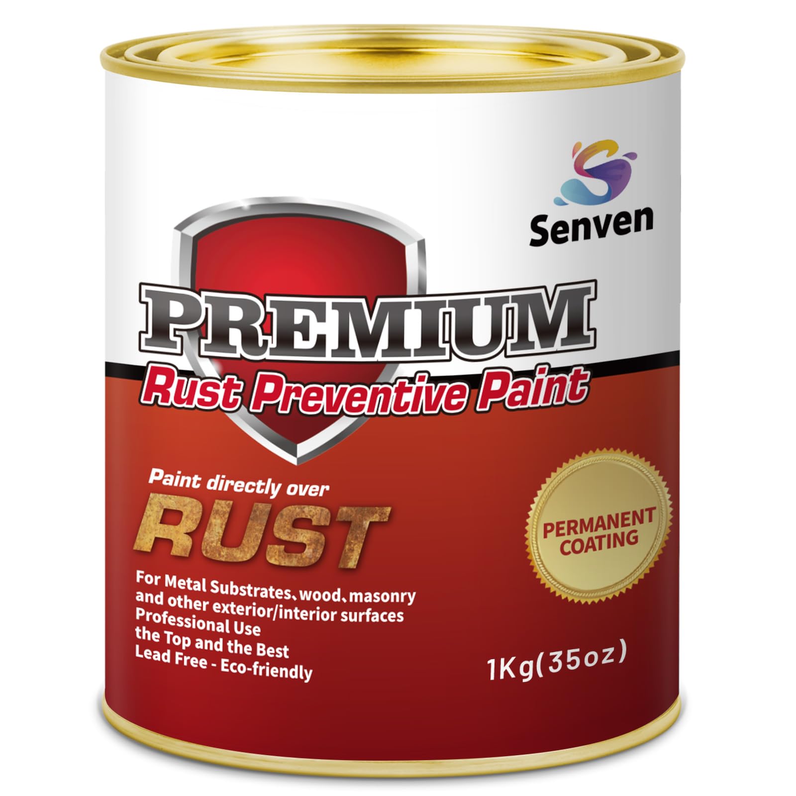 Rust Control Paint Red Anti Rust Permanently Preventive Coating Epoxy Metal Primer