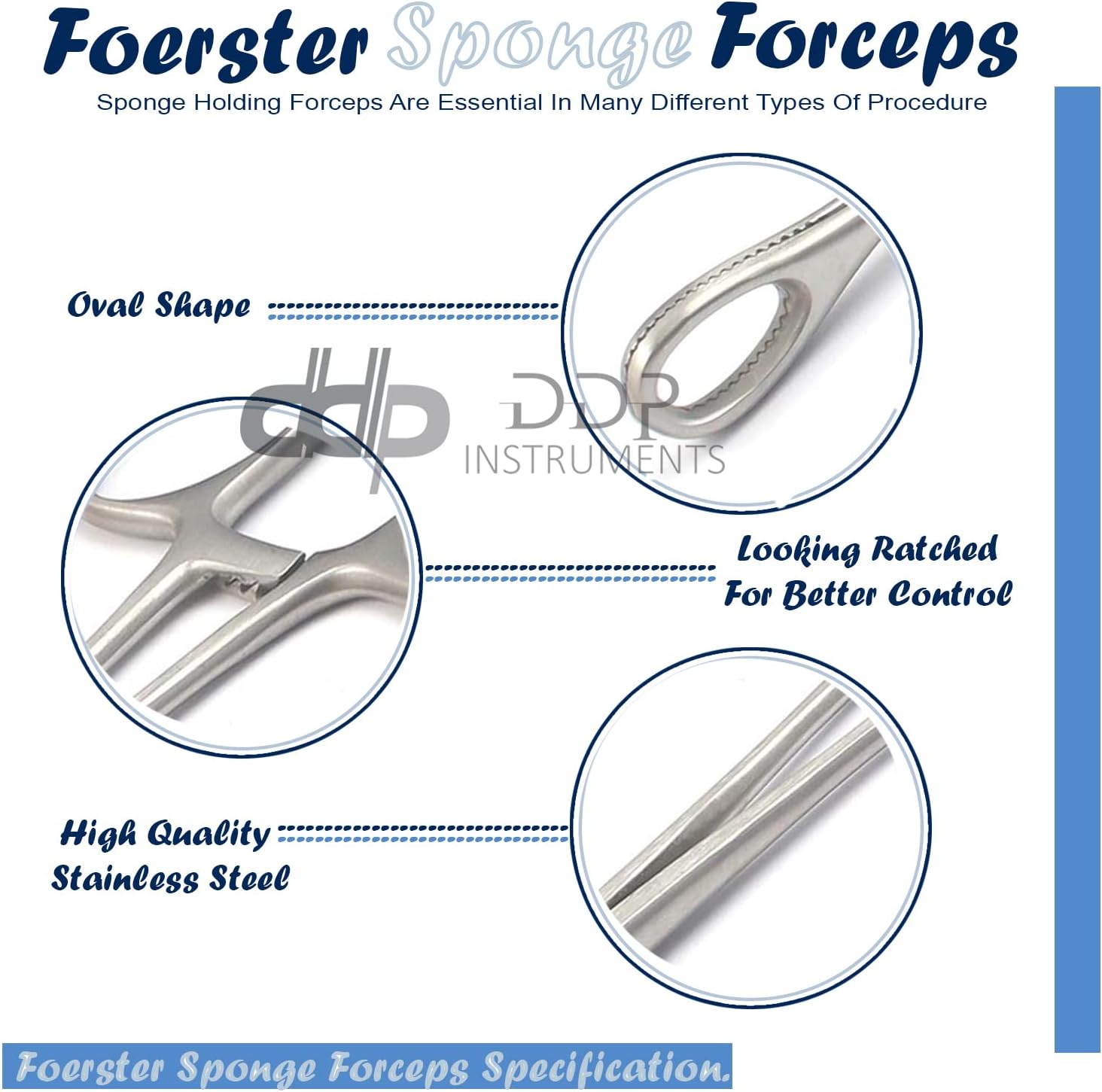 6" Mini Sponge Body Piercing Forceps