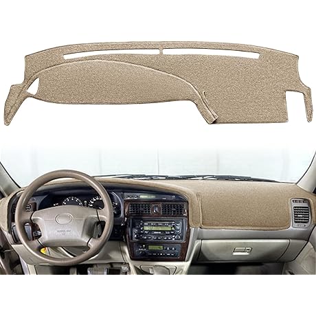 Custom Fit [AWEELON TABS] Dashboard Cover for Toyota Avalon 1995-1999, F223 Beige Dash Mat
