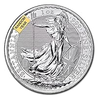 Vista 3 de 1997 - Present (Random Year) Lot of (5) 1 oz Silver Britannia Coins Brilliant Uncirculated with a Certificate of Authenticity £2 GBP Seller BU