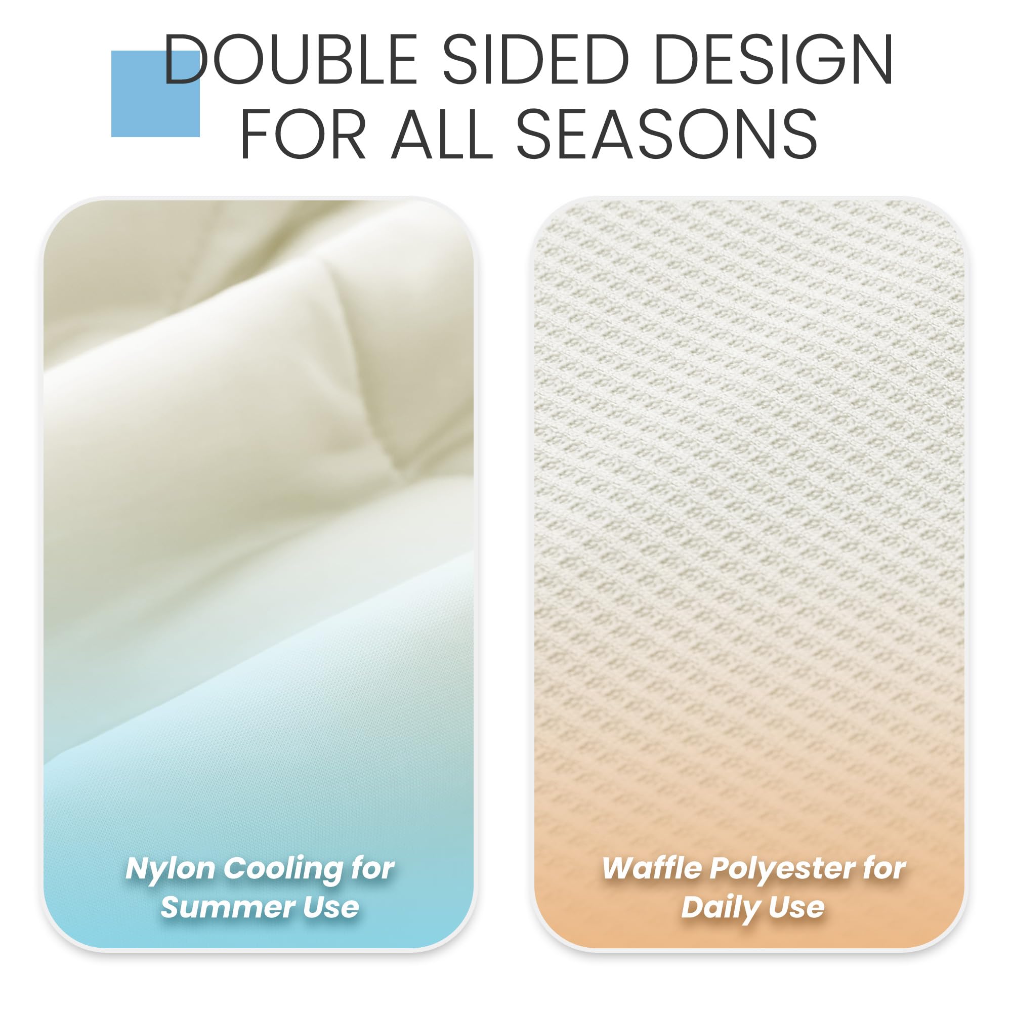 Deodar Manta Refrescante Manta de Verano Rejilla de Doble Cara+Seda de Hielo 2 en 1 Manta Refrescante Ligera de Efecto Frío Manta Auto-refrigerante para Dormir Beige 220x240