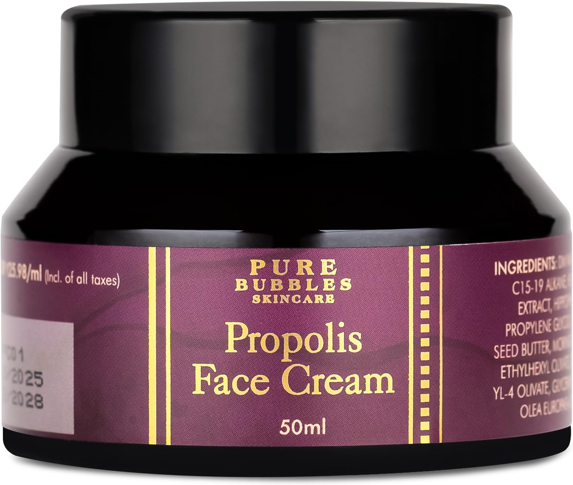 Pure Bubbles Propolis Face Cream | Hydrating Barrier Moisturizer for Dull, Dr...