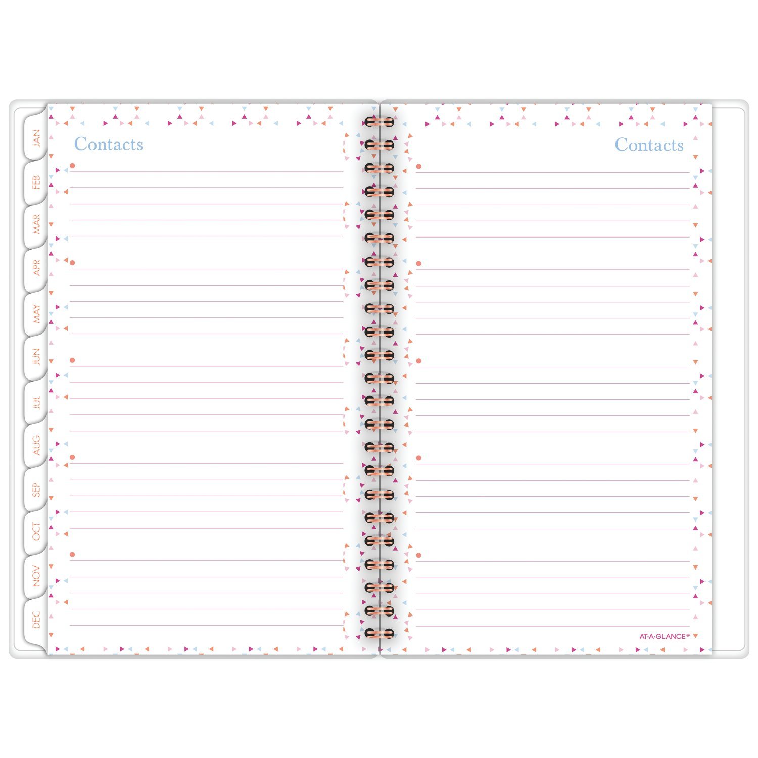 AT-A-GLANCE Agenda settimanale/mensile personalizzabile, da gennaio 2018 a dicembre 2018, 1048-201 cm x 20,3 cm, Spritz (1048-201)