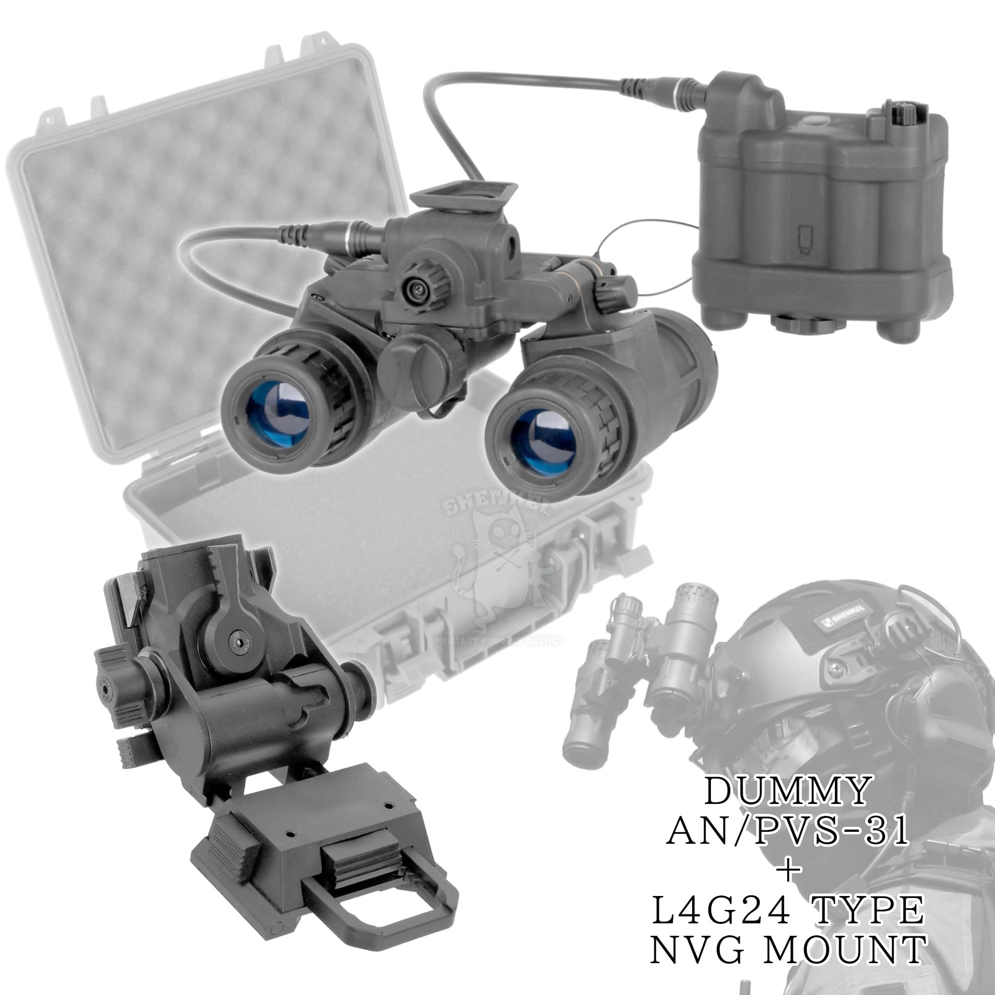 Amazon.co.jp: AN/PVS-31 ダミー ナイトビジョン ゴーグル シュラウド