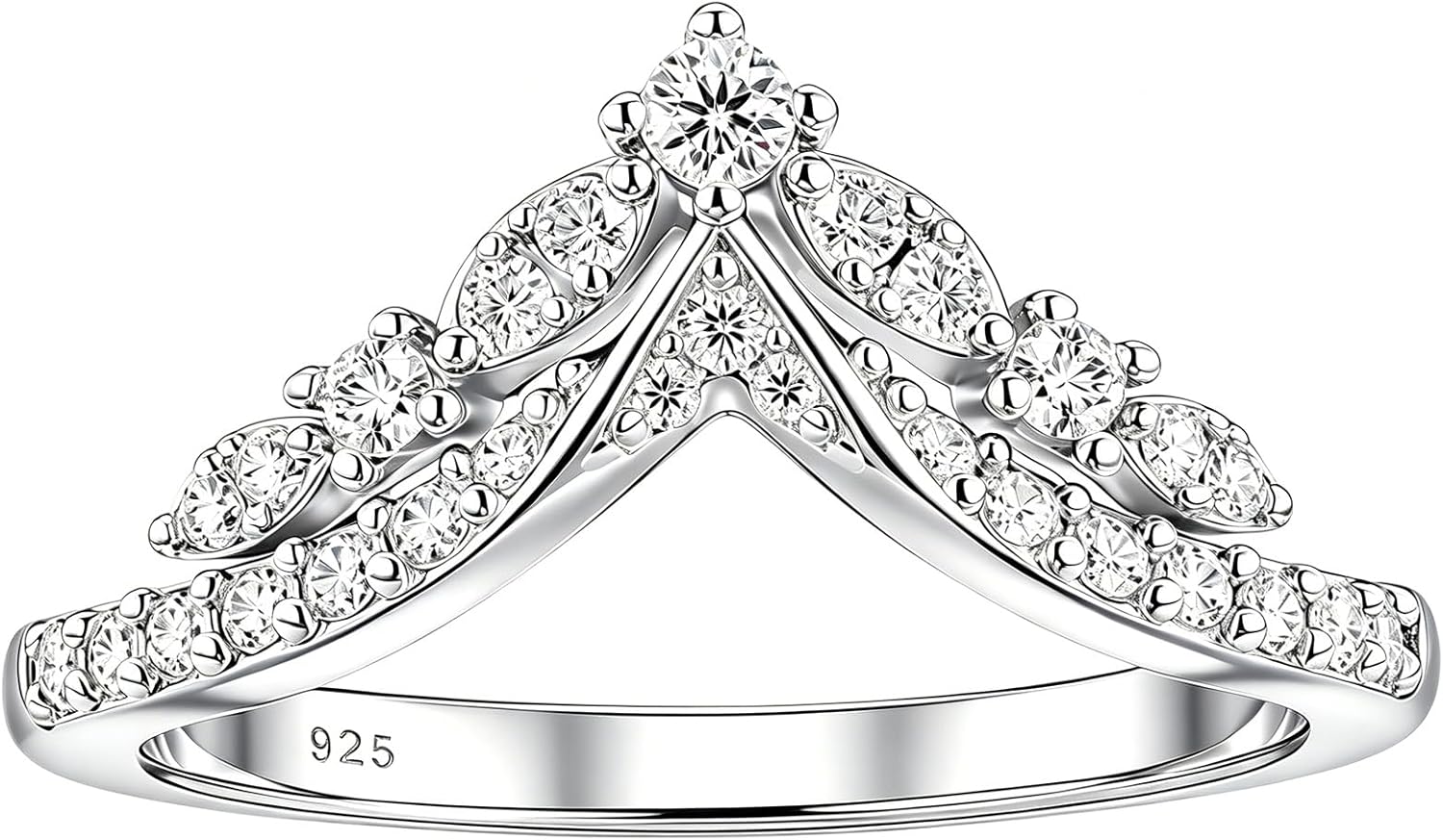 Cuvred Moissanite Wedding Bands For Women Vintage Style Stackable Rings 925 Sterling Silver Sz 5-10