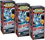 Kitchen Granules Drain Clog Remover and Cleaner, Unclogs Blockage from Grease or Cooking Oil, 8.8 oz (Pack of 3)