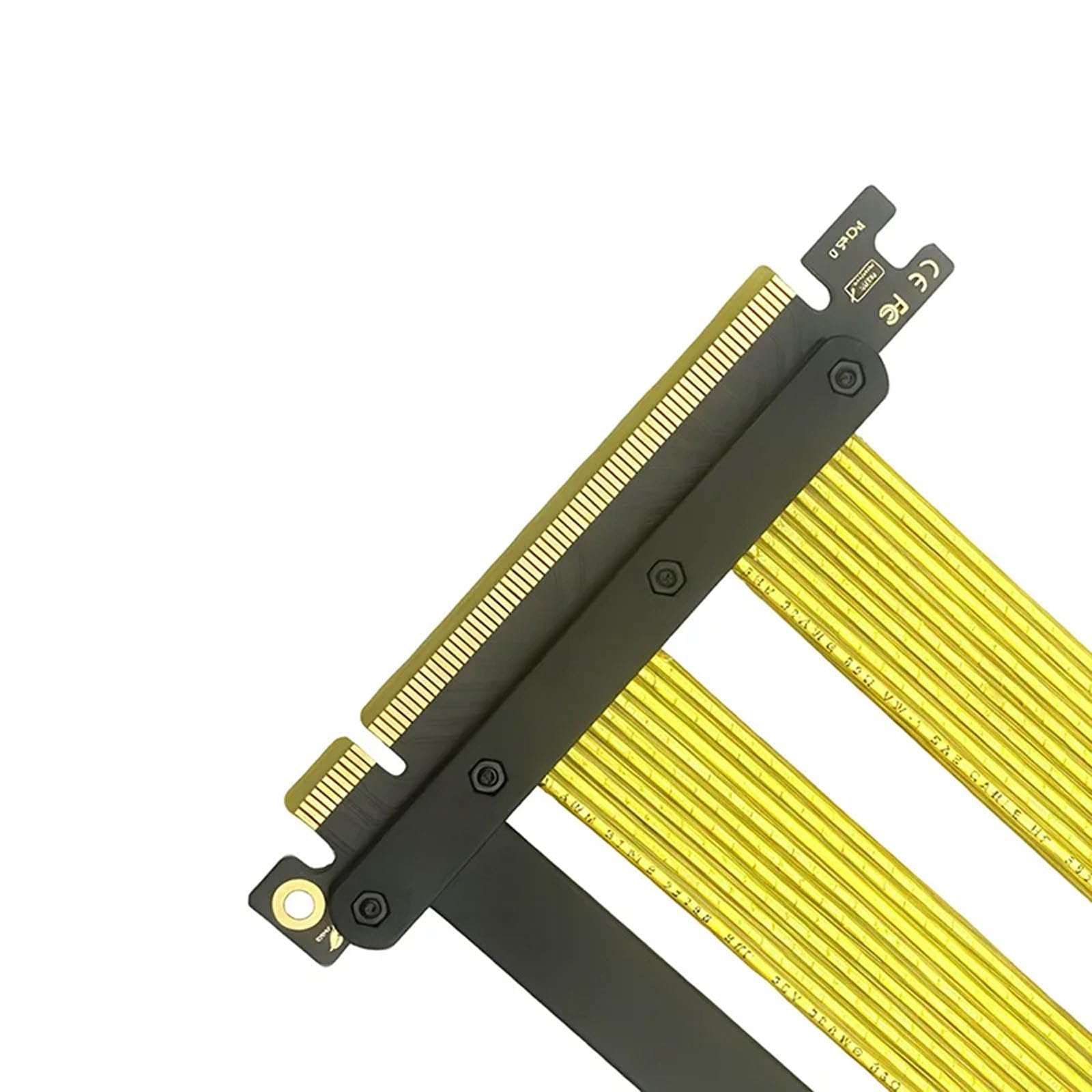 Cavo prolunga per scheda grafica PCIe 5.0 X16 da 20 cm per installazione verticale da 180 a 90 gradi che supporta l ' estensione flessibile con velocità 32GT / s