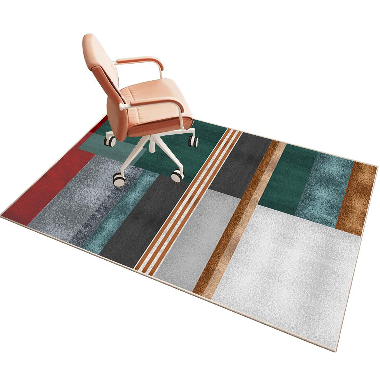 Office Chair Mat for Hardwood Floor 60 x 70 cm, Gaming Chair Mat for Carpet Floor, Desk Chair Mat for Rolling Chairs, Computer Gaming Chair Mat for Wood Floors, Carpet Protector Rug for Tile Floor