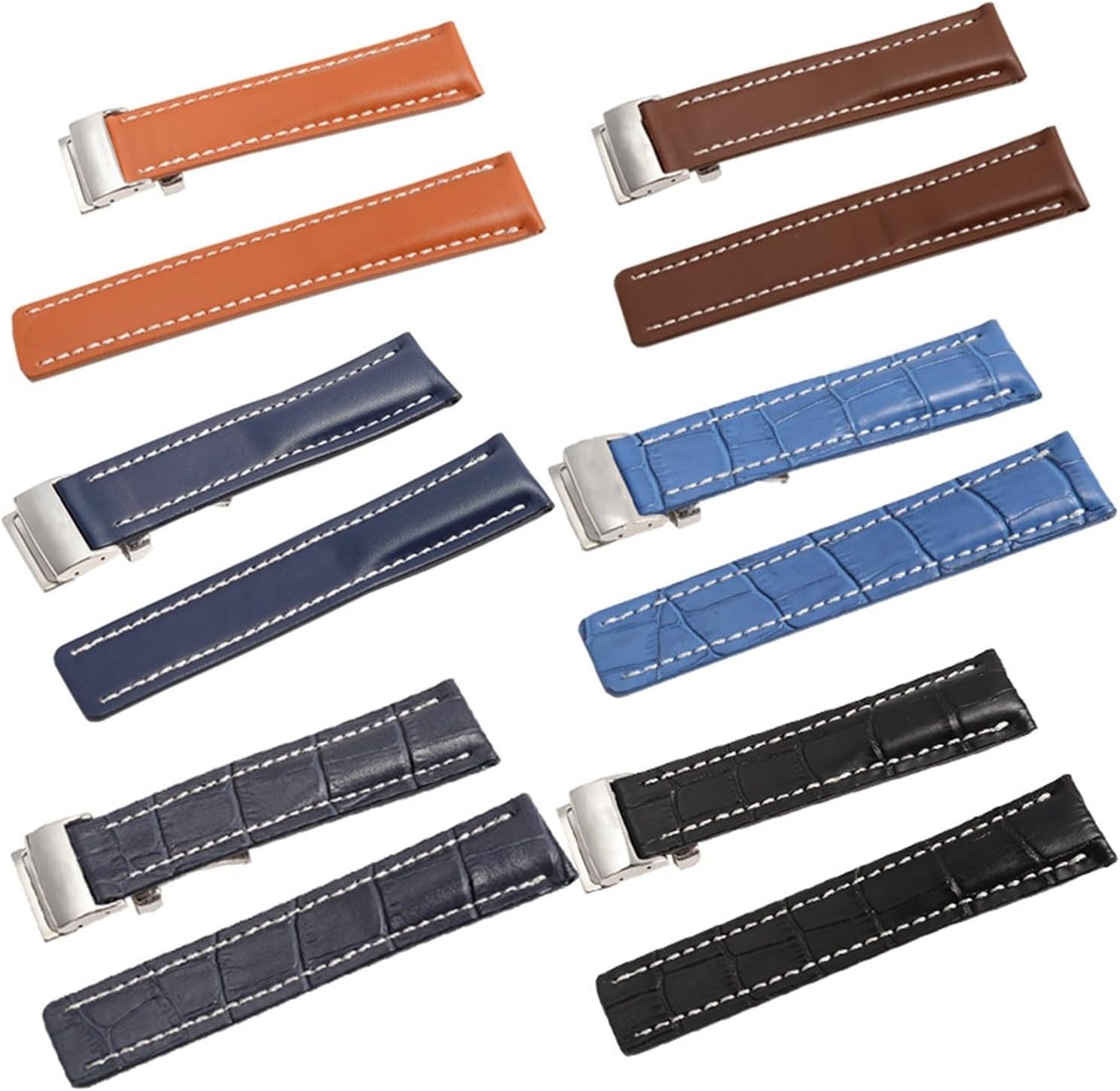 MJMT06 Compatible with Breitling Avenger 20mm 22mm 24mm Genuine Leather Watch Band Strap Tools