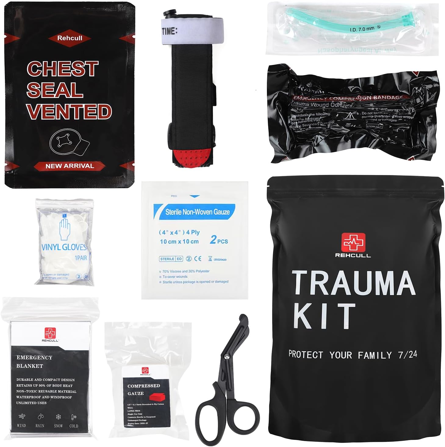 Ruibuit IFAK Trauma Kit Tourniquet Kit,First Aid Refill Kit