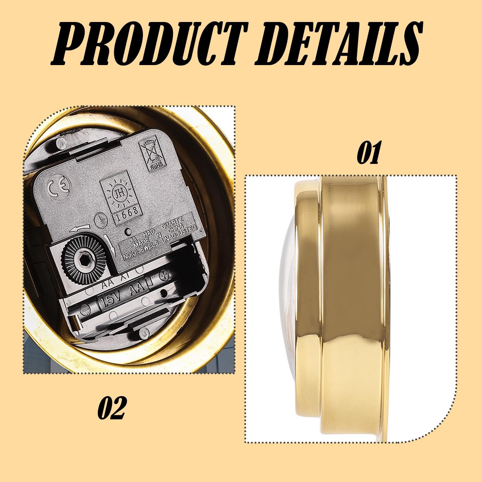 predolo Horloge de marée silencieuse en Laiton, Horloge Murale Nautique précise, marées Hautes et Basses pour intérieur et extérieur, voilier, Yacht, Marine