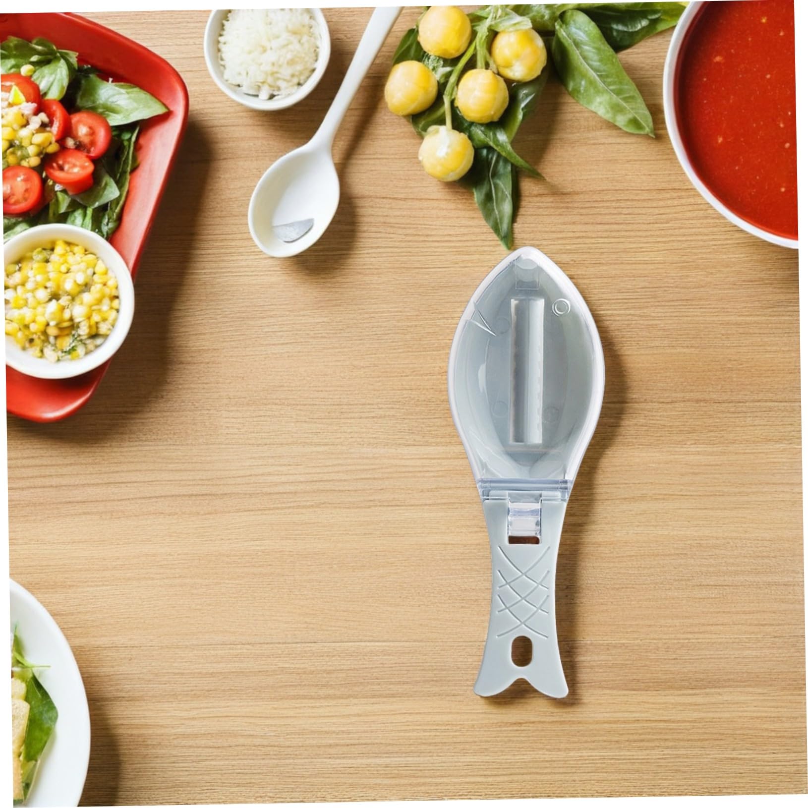 NUOBESTY Raschietto per Squame di Pesce Manuale 10 Pezzi in ABS As