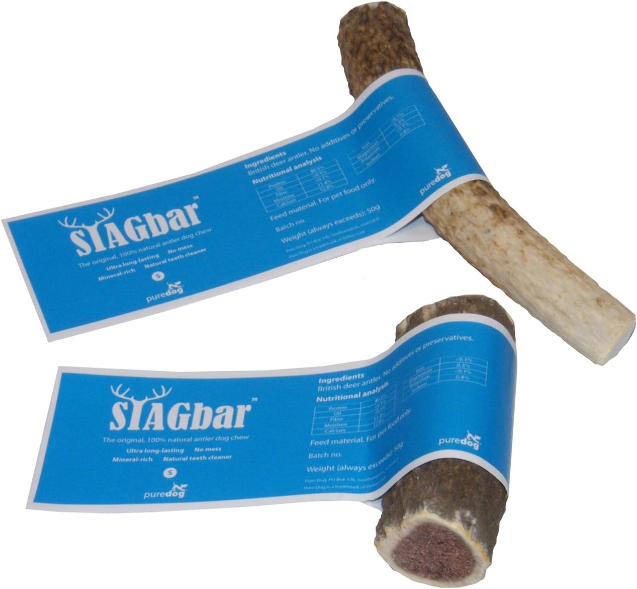 StagBar Antler Natural Dog Chew - Small