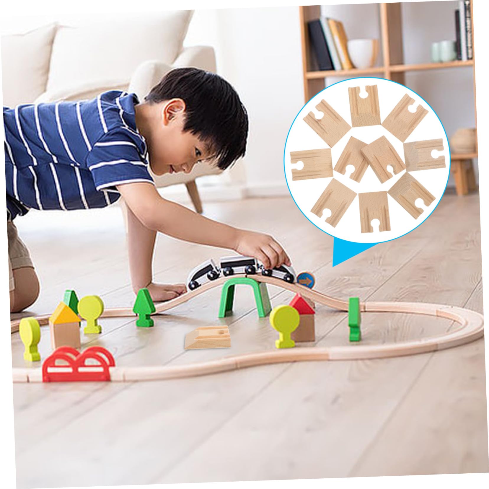 Alasum Sets Zugmodell Spielzeug Realistisches Eisenbahnschienen-zubehörset Schreiner Für Modelleisenbahn-stücke
