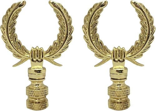 Miniatura 10 de Royal Designs Laurel - Lámpara de corona de 2.75 pulgadas para pantalla de lámpara, latón antiguo, juego de 2