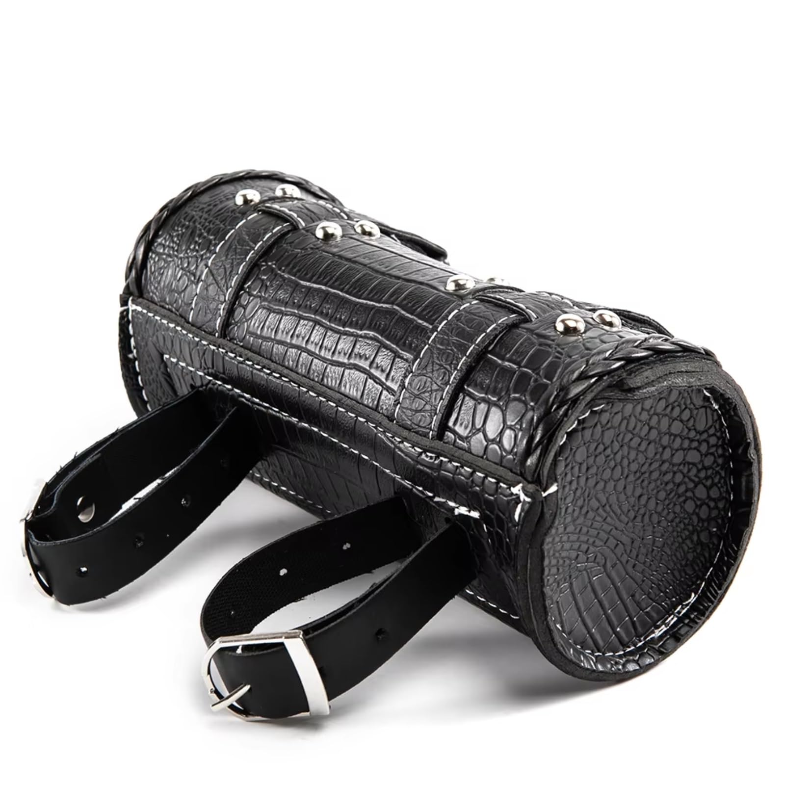 Compatibile Con 1 Pz Borsa Per Attrezzi Moto Forcella Anteriore Manubrio Sella Roll Barrel Accessori Lo Stoccaggio Della Coda Da Per Corsa Sacche Moto(Black)