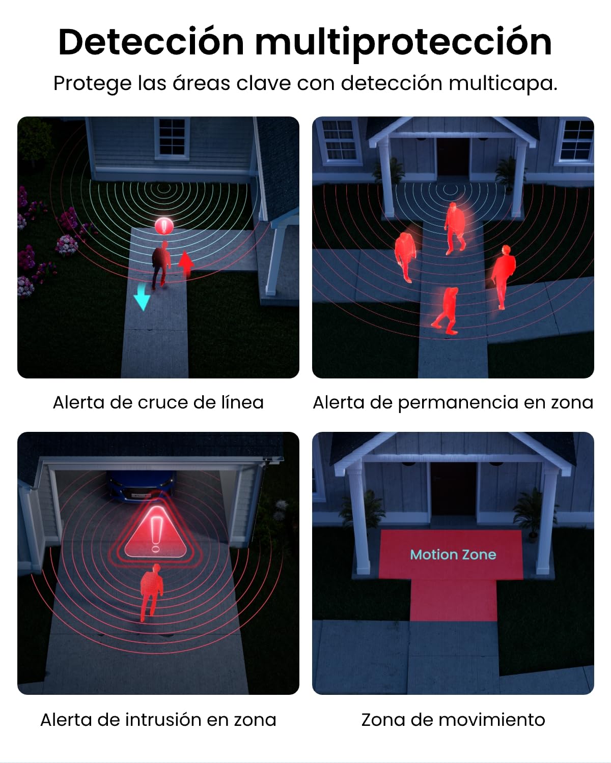Reolink Sistema cámaras seguridad CCTV PoE de 12 MP con búsqueda, video con IA, 4 cámaras IP con detección inteligente, NVR de 8CH con disco duro de 2 TB, grabación 24/7, RLK8-1200D4-A (Nueva Versión)
