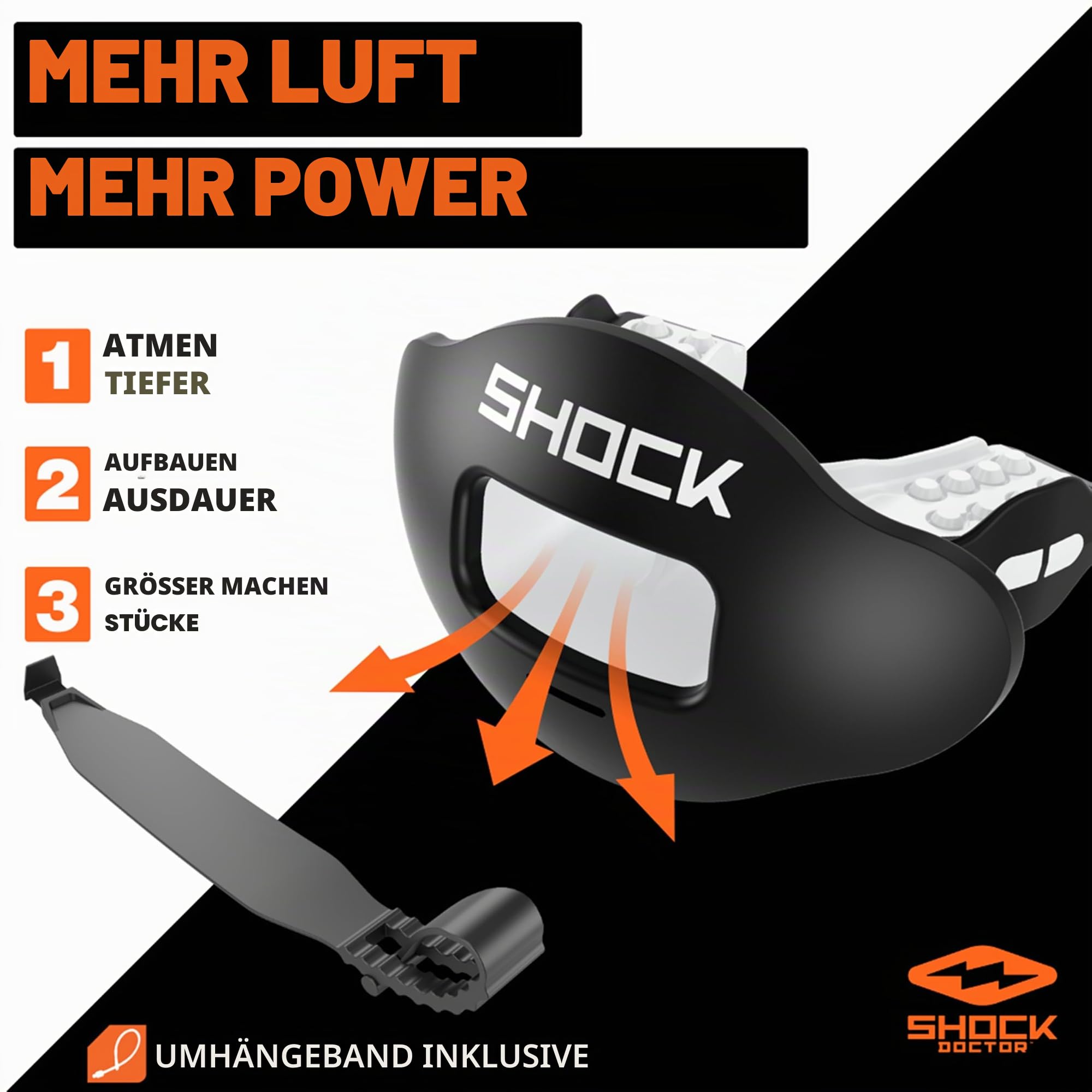 Shock Doctor Unisex-Erwachsene Max Airflow 2.0 Lip Guard
